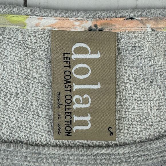 Anthropologie Dolan Left Coast Grey Terry Knit Tunic Layered Shirt Size Small - Picture 4 of 11